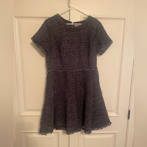 Eliza J Fit & Flare Tweed Dress